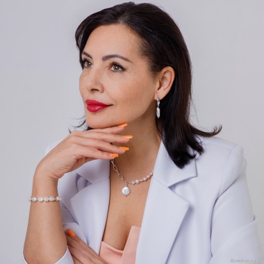 Колье Fiore Luna, Pearle Half Togl, BL4505 S